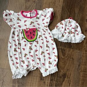 Watermelon Print Kids Matching Set